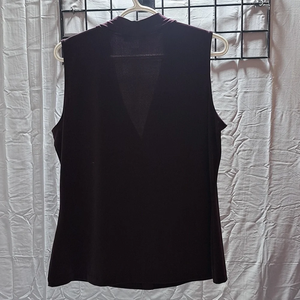 Calvin Klein Burgundy Fitted Tank Top - Picture 3 of 3